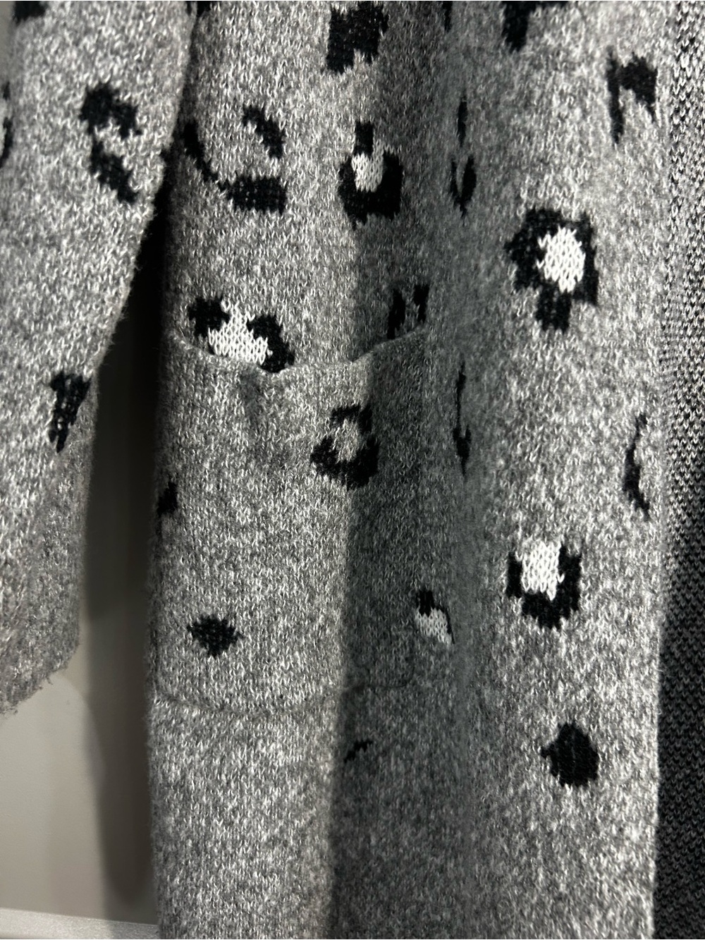 Nine West | Open-Front Cardigan | Women’s | Grey and Black Leopard | XXL - Picture 6 of 12